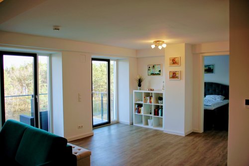 Blick Richtung Balkon  - Appartement G44 Prora